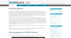 Desktop Screenshot of erichmusick.com